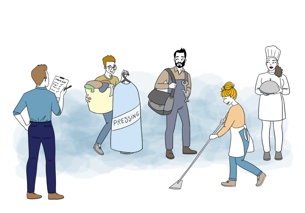Illustration des services a domicile